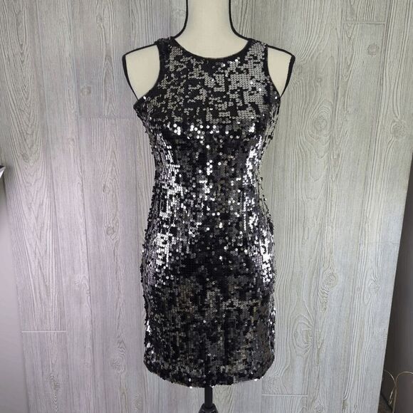 Speechless Dresses & Skirts - Speechless Teen Juniors Size 3 Black Silver Sequin Party Sleeveless Dress
